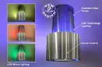 60cm Round Island Hood With Mood Lighting A94.6s