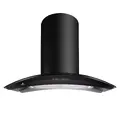 100cm Black Island Cooker Hood With LED Lighting H97.10