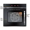 60cm Digital Self Cleaning Side Opening Oven in Black