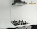 White Cosmos Glass Splashback In 70cm X 75cm