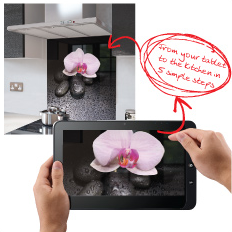 Example of printing onto a chopping board.