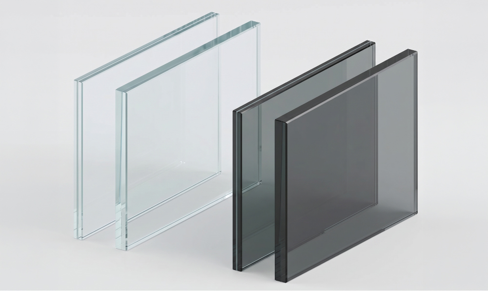 10mm thin clear and smoked glass