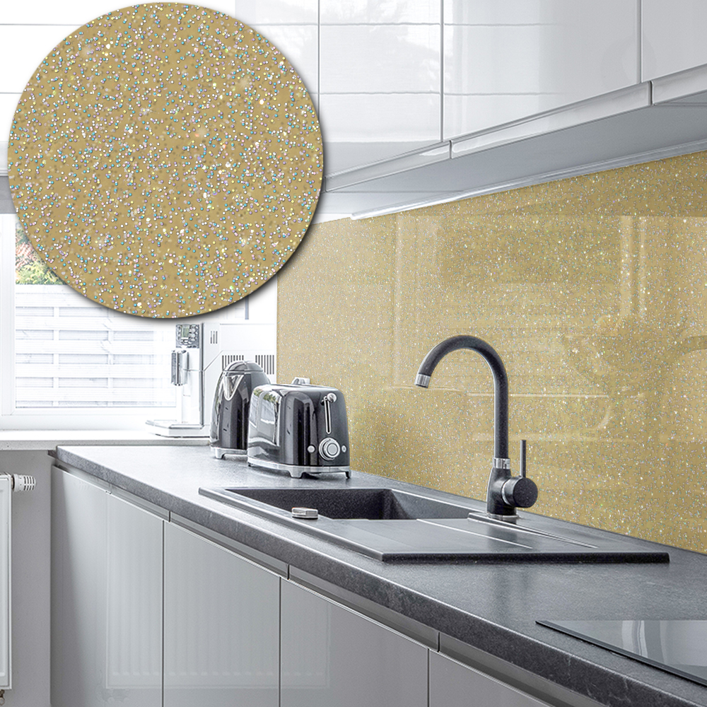 Sticky Splashback Next Day Delivery | Sparkle Acrylic Splashback | From £24.99