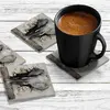 Illustration of 4 x Acrylic Coaster in Elephant