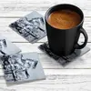 Illustration of 4 x Acrylic Coaster in Ice Cubes
