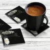Illustration of 4 x Acrylic Coaster in Water Lily