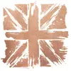 4 x Acrylic Coaster in Copper Painted Union Jack