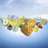 4 x Acrylic Coaster in Fresh Fruit In Water