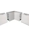Illustration of Frameless Glass Balustrade Quick-Fit Anodised Aluminium Corner Piece 17.5mm