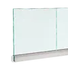 Illustration of Frameless Glass Balustrade Quick-Fit Adjustable Anodised Aluminium Channel (12–17.5mm) – 2.5m