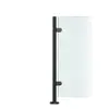Illustration of Premier Range Stainless Steel Glass Balustrade Black End Post (1100mm X 42.4mm X 2mm)