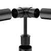 Illustration of Premier Range Stainless Steel Glass Balustrade Handrail Bracket Saddle In Black 90 Degree Corner