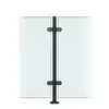 Illustration of Premier Range Stainless Steel Glass Balustrade Black Mid Post (1100mm X 42.4mm X 2mm)