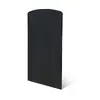 Illustration of Frameless Glass Balustrade Quick-Fit Black Anodised Aluminium End Piece 21.5mm