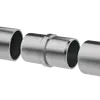Illustration of Premier Range 316 Stainless Steel Glass Balustrade Handrail Inline Connector 42.4mm
