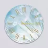 Glass Clock in Dandelion Flower - 70cm Wide