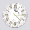 Glass Clock in Liquid Azurite - 70cm Wide