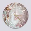 Glass Clock in Liquid Stone - 70cm Wide