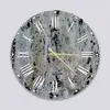 Glass Clock in Marble - 70cm Wide