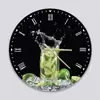 Glass Clock in Mojito - 70cm Wide