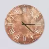Glass Clock in Rustic Copper - 70cm Wide