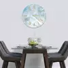 Illustration of Glass Clock in Dandelion Flower - 70cm Wide