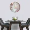 Illustration of Glass Clock in Liquid Stone - 70cm Wide