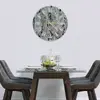 Illustration of Glass Clock in Marble - 70cm Wide