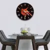 Illustration of Glass Clock in Paint Drip Rose - 70cm Wide