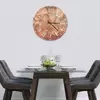 Illustration of Glass Clock in Rustic Copper - 70cm Wide