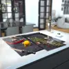 Illustration of Glass Hob Cover / Chopping Board in Herbs and Spices - 60cm Wide x 52cm High