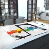 Illustration of Glass Hob Cover / Chopping Board in London Fusion on White - 60cm Wide x 52cm High