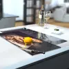 Illustration of Glass Hob Cover / Chopping Board in Chocolate Chip Cookie - 30cm Wide x 52cm High