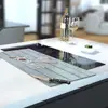 Illustration of Glass Hob Cover / Chopping Board in Home Is Where The Heart Is - 30cm Wide x 52cm High