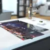 Illustration of Glass Hob Cover / Chopping Board in Manhatten Skyline - 30cm Wide x 52cm High