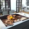 Illustration of Glass Hob Cover / Chopping Board in Chocolate Chip Cookie - 90cm Wide x 52cm High