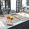 Illustration of Glass Hob Cover / Chopping Board in Home and Red Heart - 90cm Wide x 52cm High