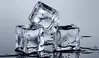 Glass Hob Cover / Chopping Board in Ice Cubes - 90cm Wide x 52cm High