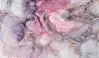 Glass Hob Cover / Chopping Board in Liquid Pink Marble - 90cm Wide x 52cm High