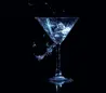 Glass Hob Cover / Chopping Board in Blue Gin - 60cm Wide x 52cm High