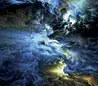 Glass Hob Cover / Chopping Board in Perfect Storm - 60cm Wide x 52cm High