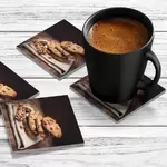 4 x Acrylic Coaster in Chocolate Chip Cookie