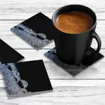 4 x Acrylic Coaster in Deep Space Droplets