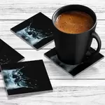 4 x Acrylic Coaster in Lake Splash
