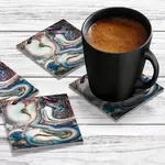 4 x Acrylic Coaster in Liquid Pearl