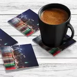 4 x Acrylic Coaster in Manhattan Skyline