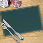 Emerald Green Toughened 4 x Place Mat