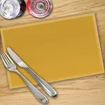 Mustard Toughened 4 x Place Mat