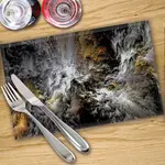 Glass Placemats x 4 In Storm