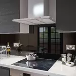 Black - Glass Splashback Socket Cutout - 100cm Wide x 40cm High